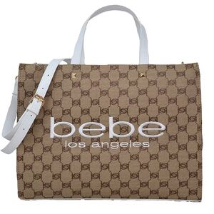 BEBE Tatulla Jacquard tote - White
- New with Tags NWT